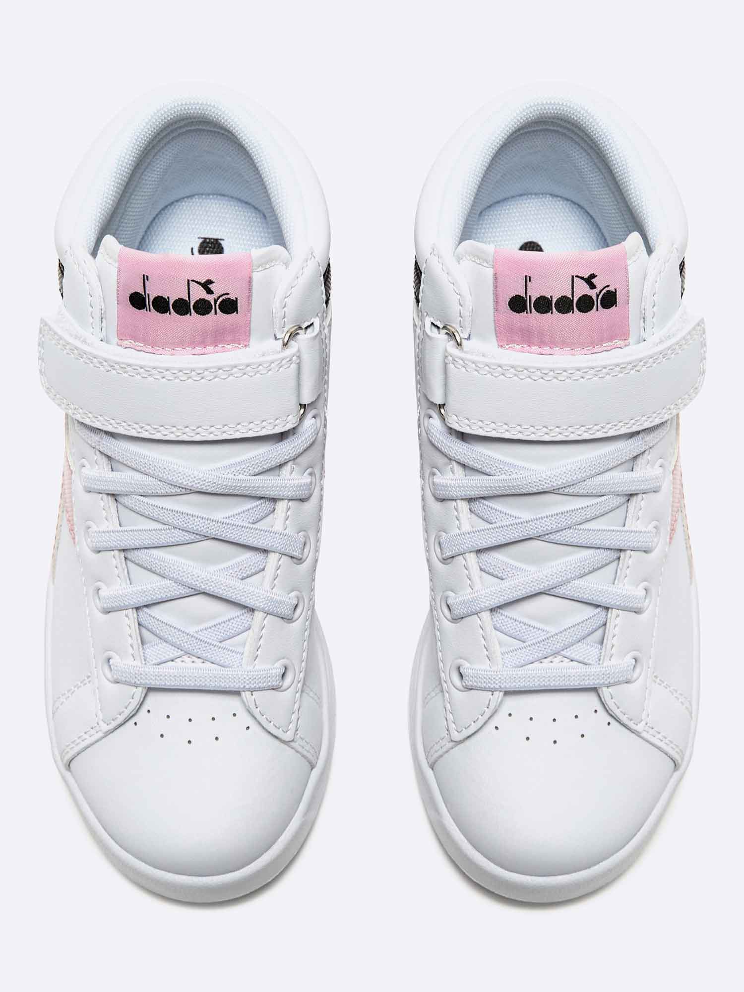 Scarpe Da Ginnastica Diadora Game P High Girl PS - Sneaker Alta In Pelle Sintetica Per Bambina 1080230 Scarpe Da Ginnastica Diadora Game P High Girl PS - Sneaker Alta In Pelle Sintetica Per Bambina 1080230
